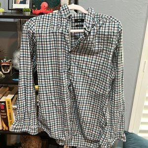 Hugo boss men’s shirt blue and white